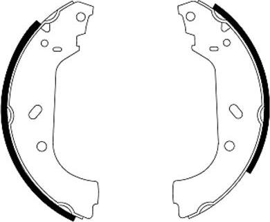 Pagid H8950 - Set saboti frana aaoparts.ro