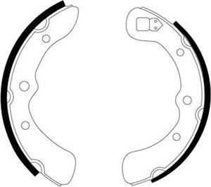 Pagid H8260 - Set saboti frana aaoparts.ro