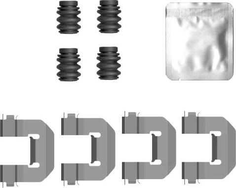 Pagid K0781 - Set accesorii, placute frana aaoparts.ro