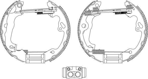 Pagid R1314 - Set saboti frana aaoparts.ro