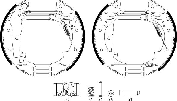 Pagid R1325 - Set saboti frana aaoparts.ro