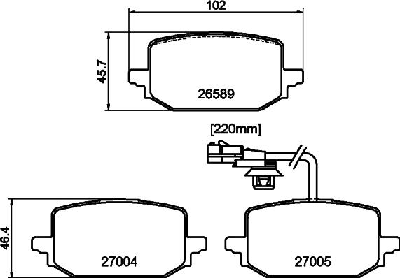 Pagid T4607 - Set placute frana,frana disc aaoparts.ro