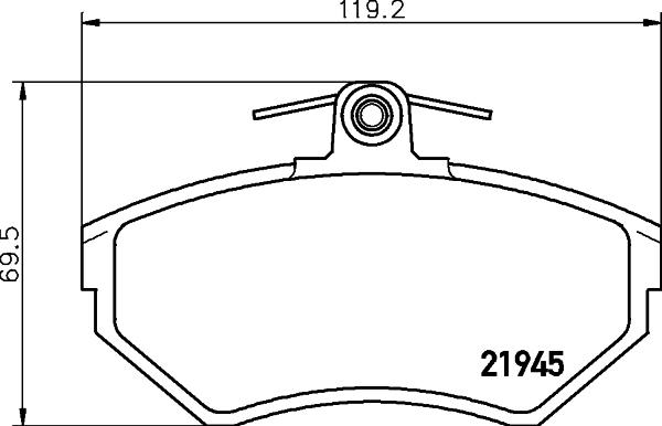 Pagid T5095 - Set placute frana,frana disc aaoparts.ro