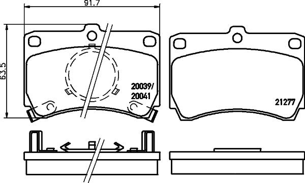 Pagid T0006 - Set placute frana,frana disc aaoparts.ro