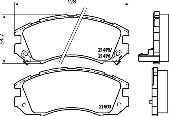 Pagid T0397 - Set placute frana,frana disc aaoparts.ro