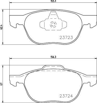 FORD 2 614 606 - Set placute frana,frana disc aaoparts.ro