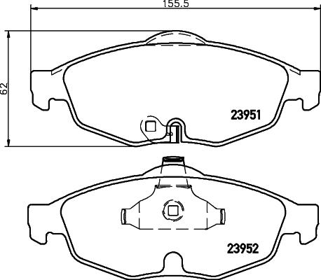 Pagid T1515 - Set placute frana,frana disc aaoparts.ro