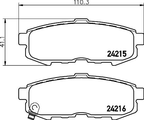 WXQP 42868 - Set placute frana,frana disc aaoparts.ro