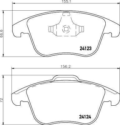 Pagid T1653 - Set placute frana,frana disc aaoparts.ro