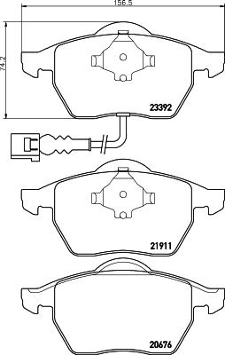 Pagid T1154 - Set placute frana,frana disc aaoparts.ro