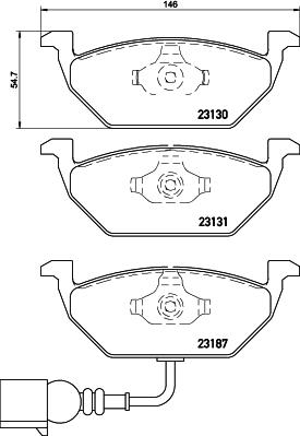 Pagid T1163 - Set placute frana,frana disc aaoparts.ro
