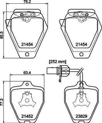 Pagid T1328 - Set placute frana,frana disc aaoparts.ro