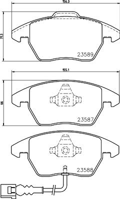 Pagid T1376 - Set placute frana,frana disc aaoparts.ro