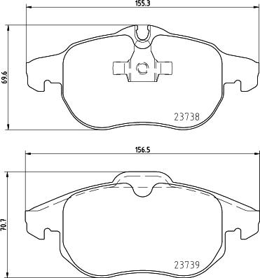 Pagid T1234 - Set placute frana,frana disc aaoparts.ro
