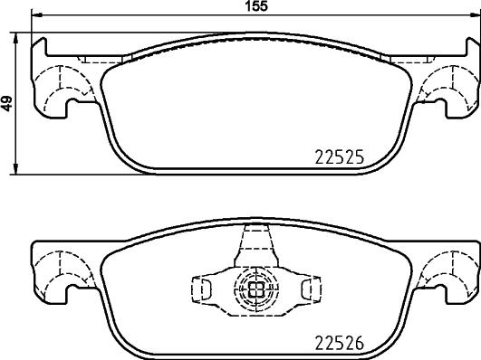 Pagid T2594 - Set placute frana,frana disc aaoparts.ro
