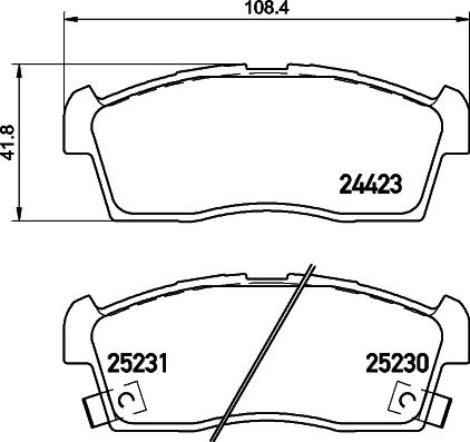 Pagid T2104 - Set placute frana,frana disc aaoparts.ro