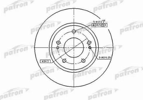 Patron PBD4494 - Disc frana aaoparts.ro