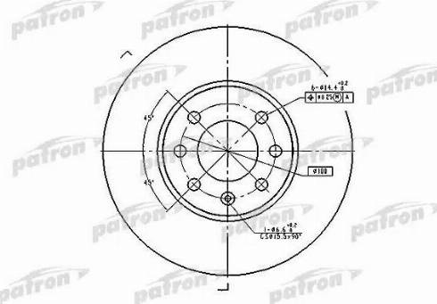 Patron PBD1609 - Disc frana aaoparts.ro