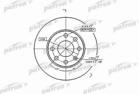 Patron PBD1608 - Disc frana aaoparts.ro