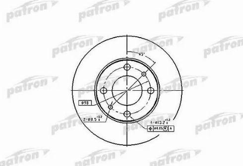 Patron PBD1721 - Disc frana aaoparts.ro