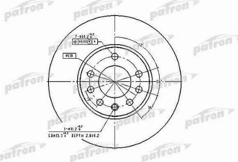 Patron PBD2778 - Disc frana aaoparts.ro