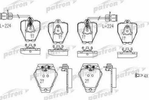 Patron PBP985 - Set placute frana,frana disc aaoparts.ro