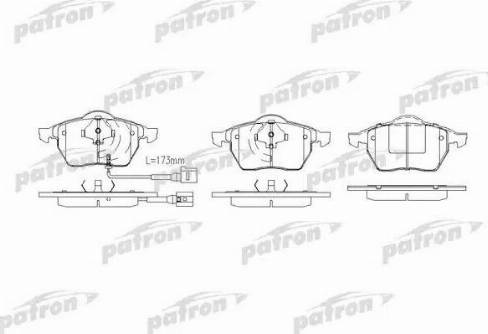 Patron PBP1463 - Set placute frana,frana disc aaoparts.ro