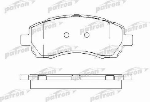Patron PBP1612 - Set placute frana,frana disc aaoparts.ro