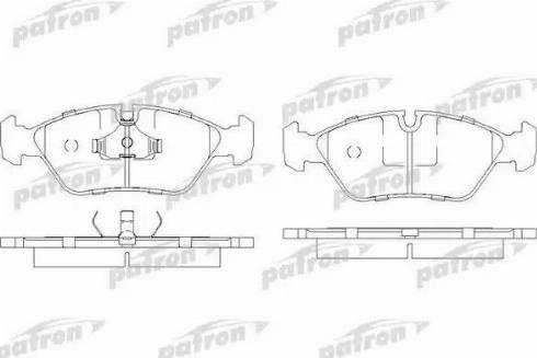 Patron PBP256 - Set placute frana,frana disc aaoparts.ro