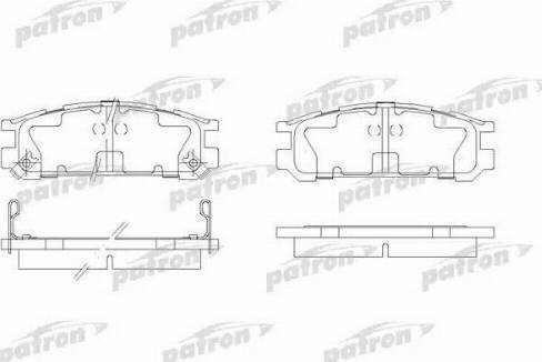 Patron PBP790 - Set placute frana,frana disc aaoparts.ro