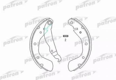 Patron PSP334 - Set saboti frana aaoparts.ro