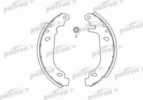 Patron PSP243 - Set saboti frana aaoparts.ro