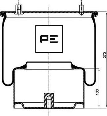 PE Automotive 084.052-73A - Burduf, suspensie pneumatica aaoparts.ro