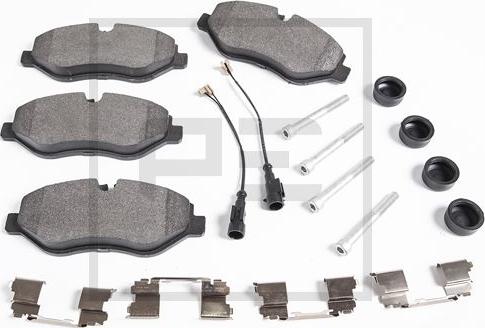 PE Automotive 086.361-00A - Set placute frana,frana disc aaoparts.ro
