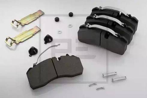 PE Automotive 086.306-00A - Set placute frana,frana disc aaoparts.ro