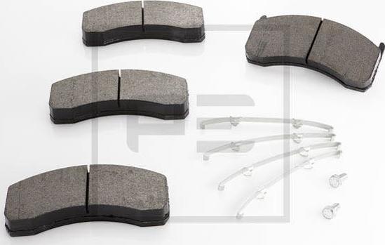 PE Automotive 086.327-00A - Set placute frana,frana disc aaoparts.ro