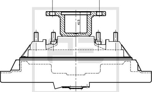 PE Automotive 030.180-00A - Cupla, ventilator radiator aaoparts.ro