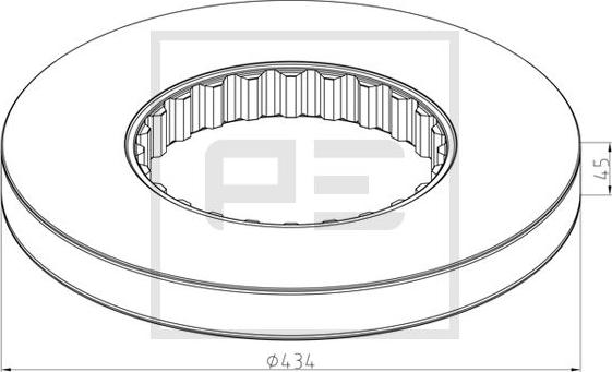 PE Automotive 146.211-10A - Disc frana aaoparts.ro