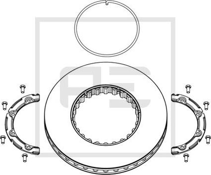 PE Automotive 146.223-00A - Disc frana aaoparts.ro