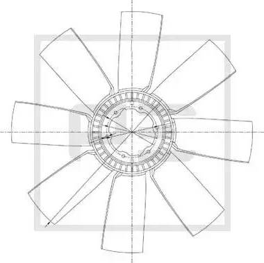 PE Automotive 100.230-00A - Paleta ventilator, racire motor aaoparts.ro