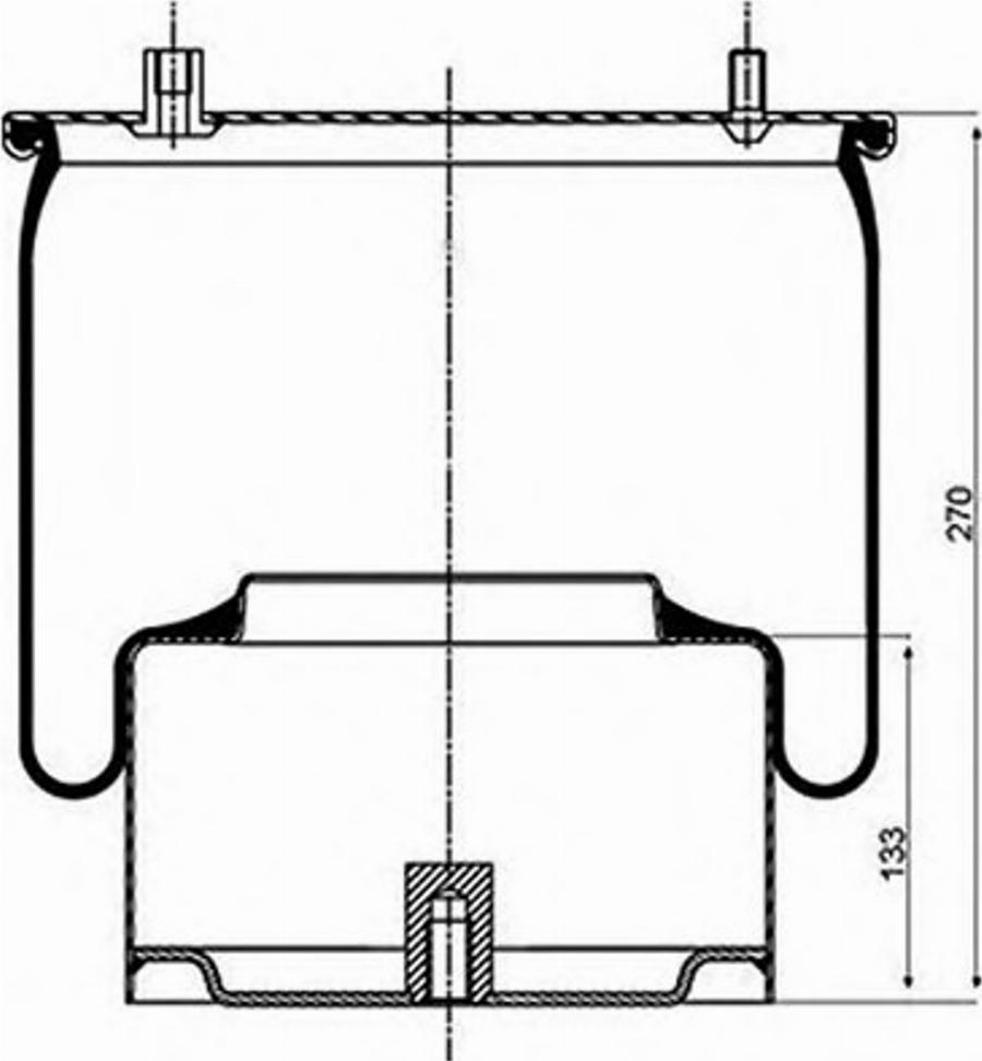 PE Automotive 08405312A - Burduf, suspensie pneumatica aaoparts.ro