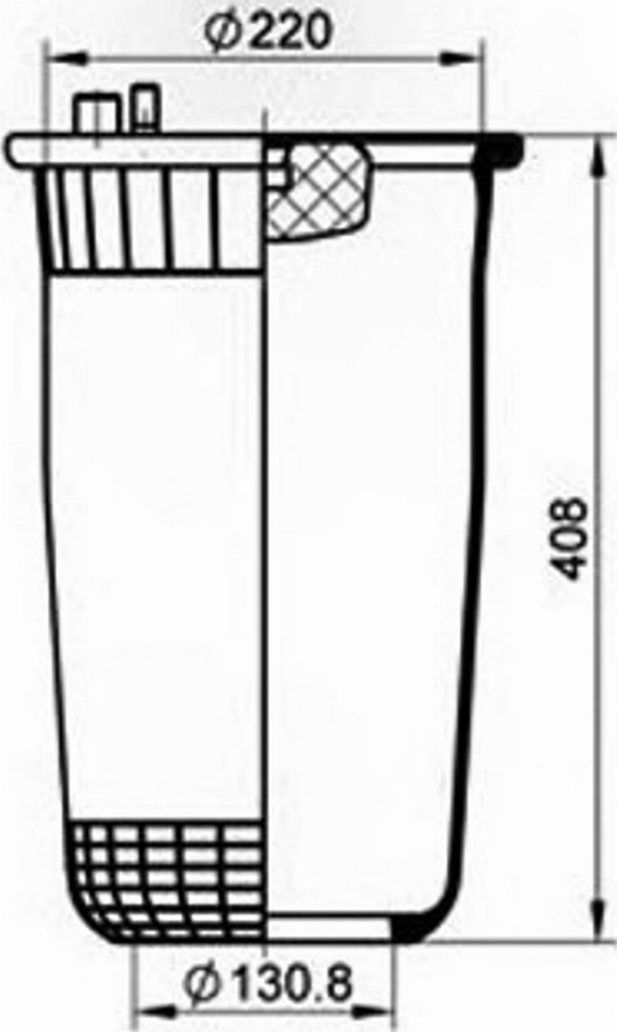 PE Automotive 08430811A - Burduf, suspensie pneumatica aaoparts.ro