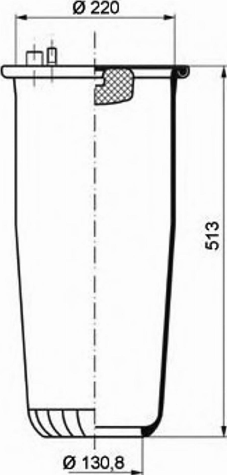 PE Automotive 08424910A - Burduf, suspensie pneumatica aaoparts.ro