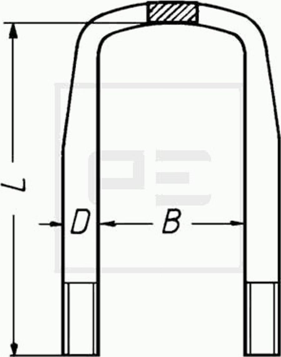 PE Automotive 10517100A - Brida arc aaoparts.ro