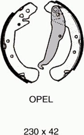 Pex 6.197 - Set saboti frana aaoparts.ro