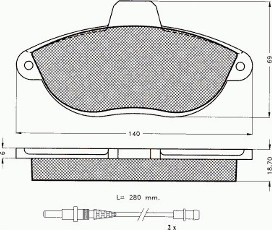Pex 7431 - Set placute frana,frana disc aaoparts.ro