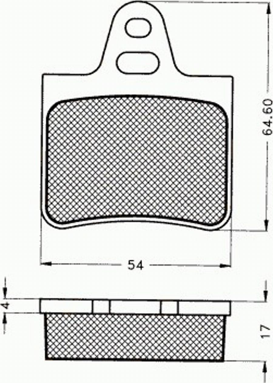 Pex 7036 - Set placute frana,frana disc aaoparts.ro