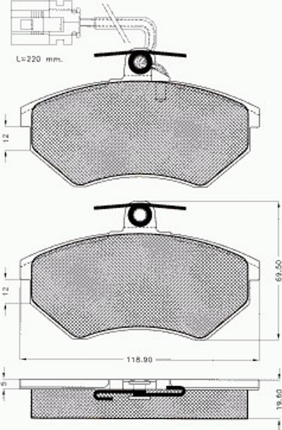 Pex 7391 - Set placute frana,frana disc aaoparts.ro