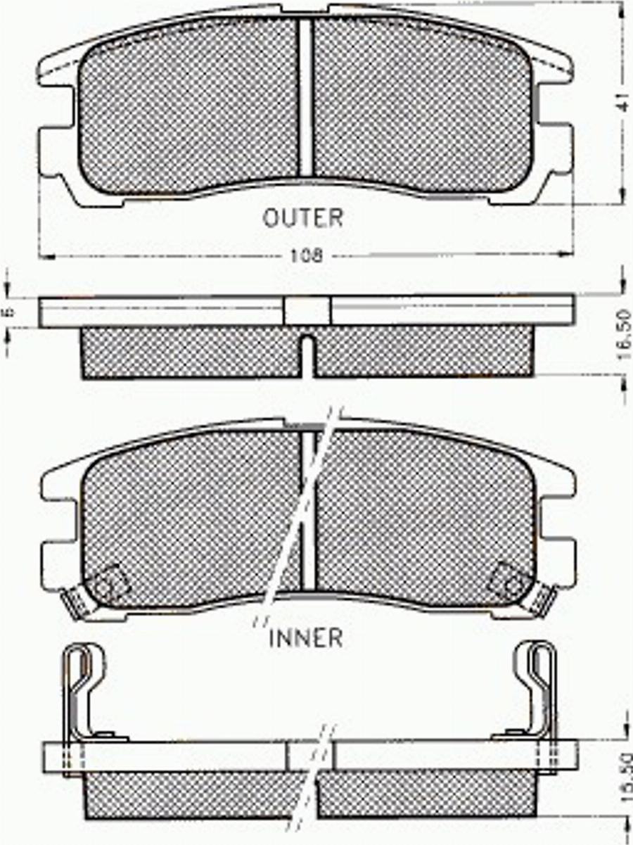 Pex 7219 - Set placute frana,frana disc aaoparts.ro