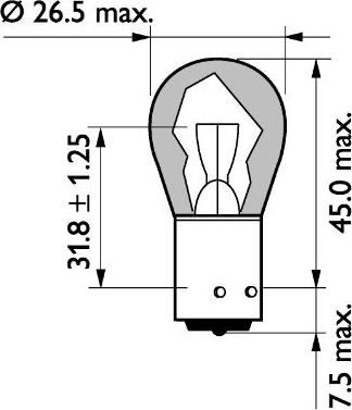 PHILIPS 13496MLCP - Bec, semnalizator aaoparts.ro